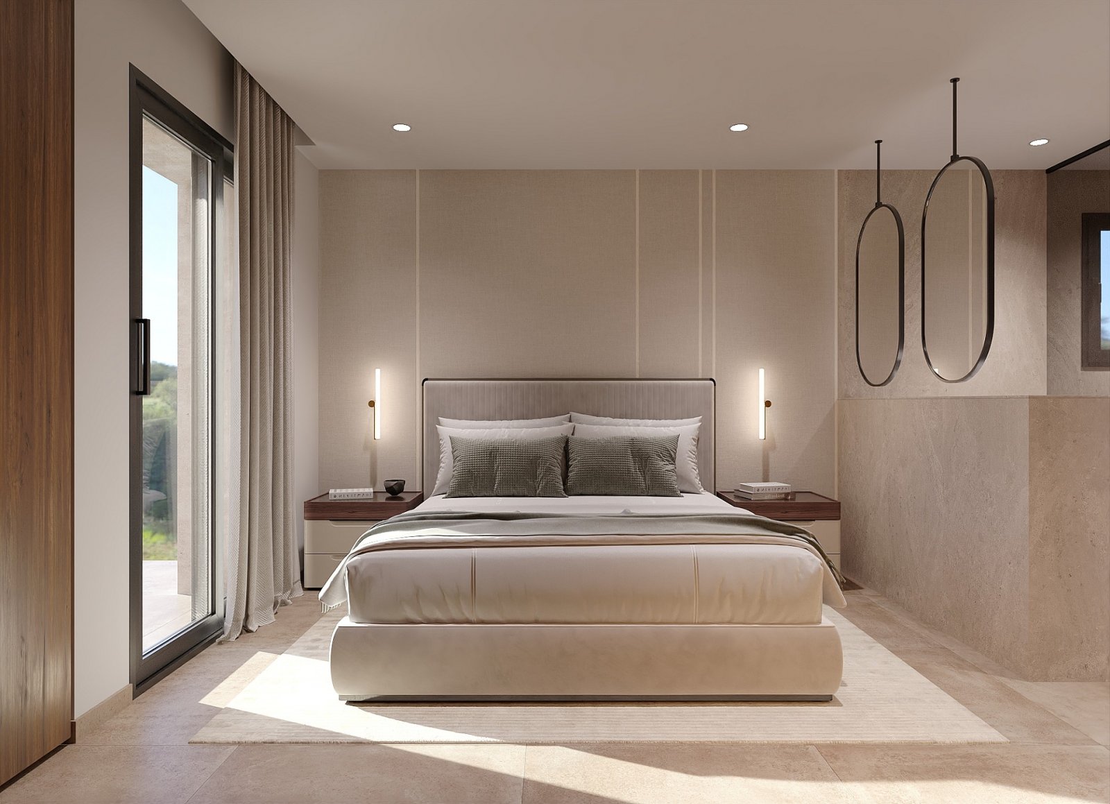 Moderne Designvilla mit großzügigen Terrassen