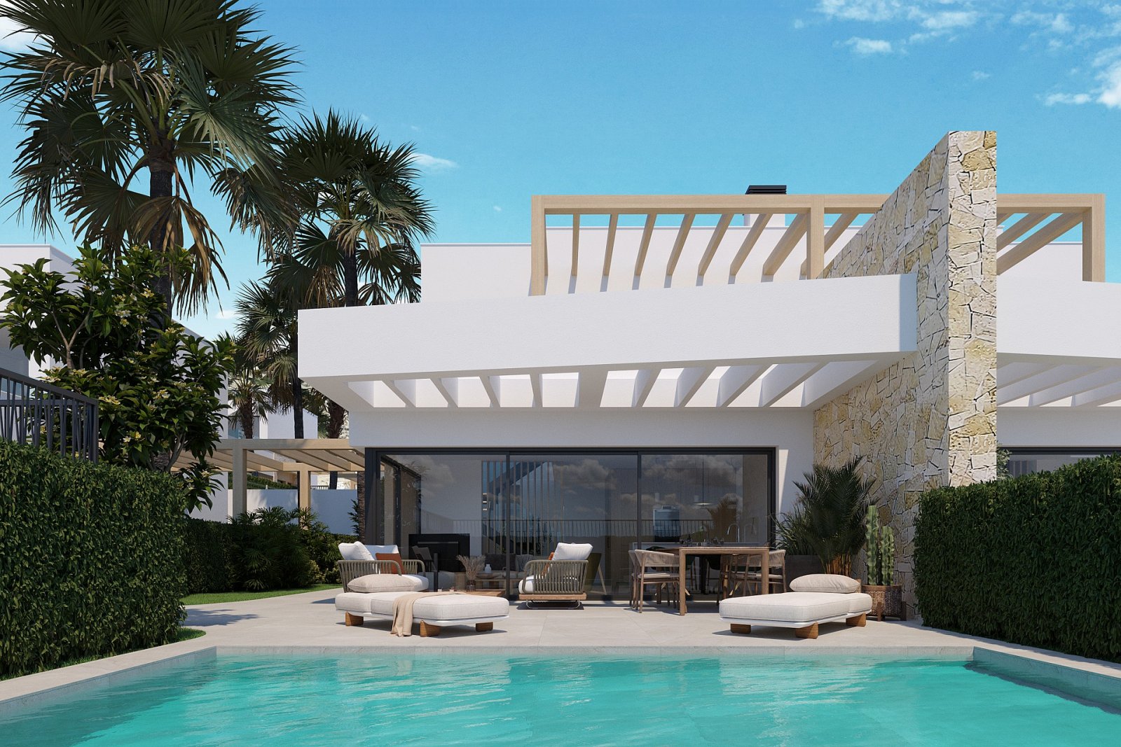 Font de Llop Golf: Exklusive Reihenhausvilla mit privatem Pool und Parkplatz 