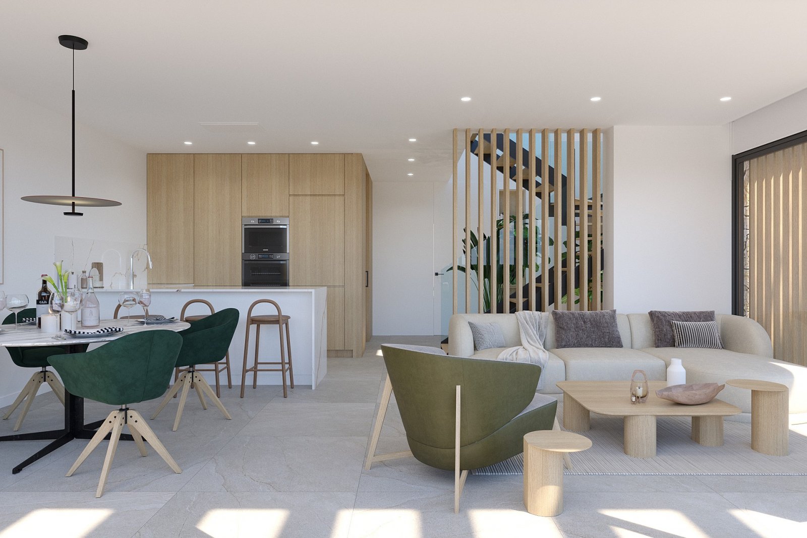 Exklusive Reihenhausvilla mit privatem Pool und Parkplatz