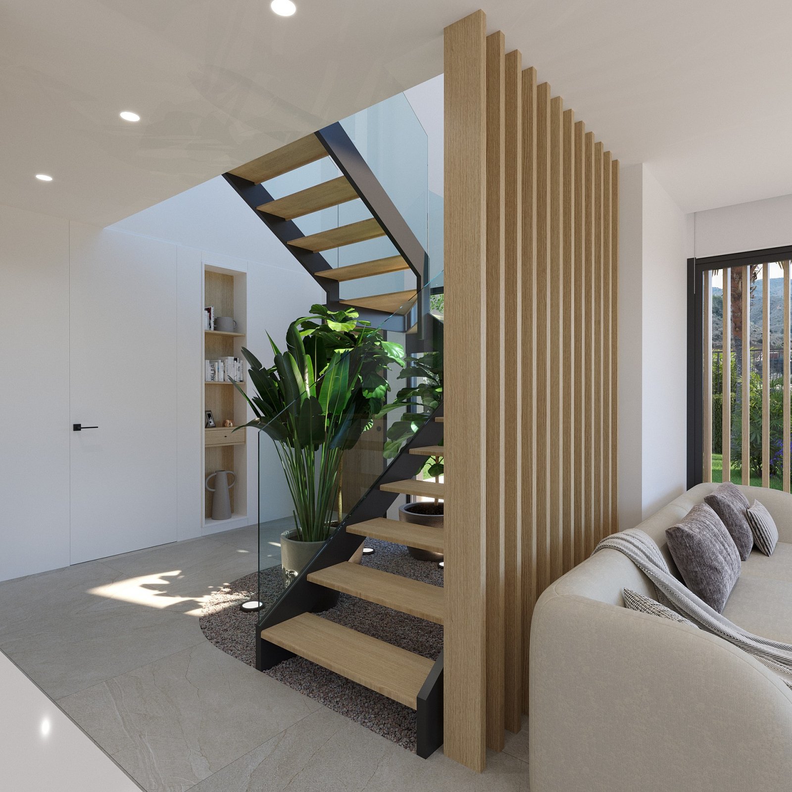 Exklusive Reihenhausvilla mit privatem Pool und Parkplatz