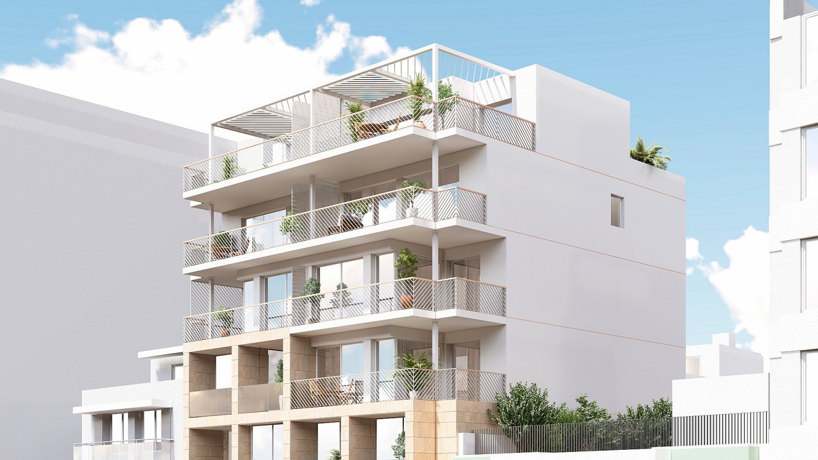 Modernes Apartment mit 1 Schlafzimmer, Terrasse und viel Parkplatz am Objekt