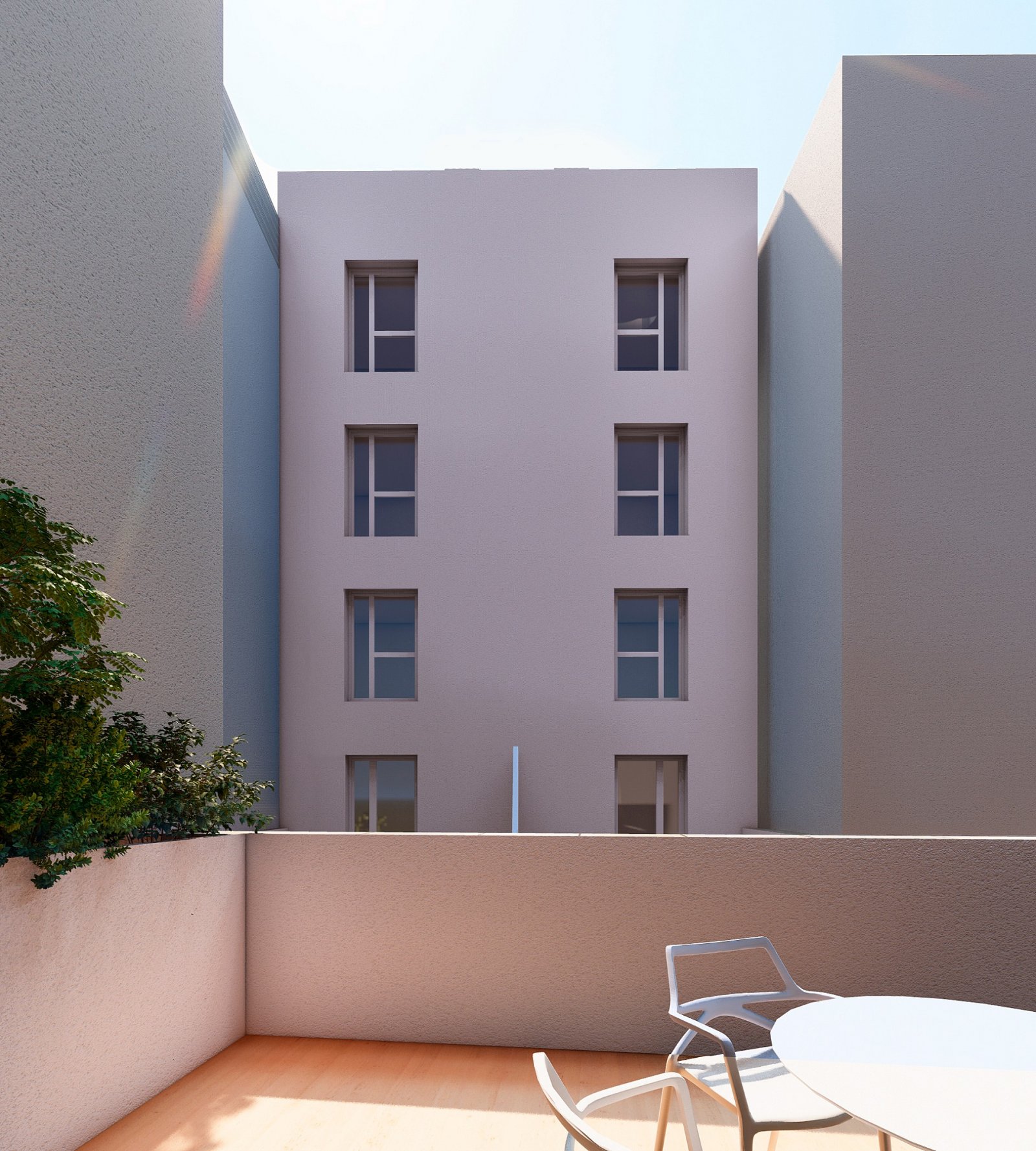 Modernes Apartment mit 1 Schlafzimmer, Terrasse und viel Parkplatz am Objekt