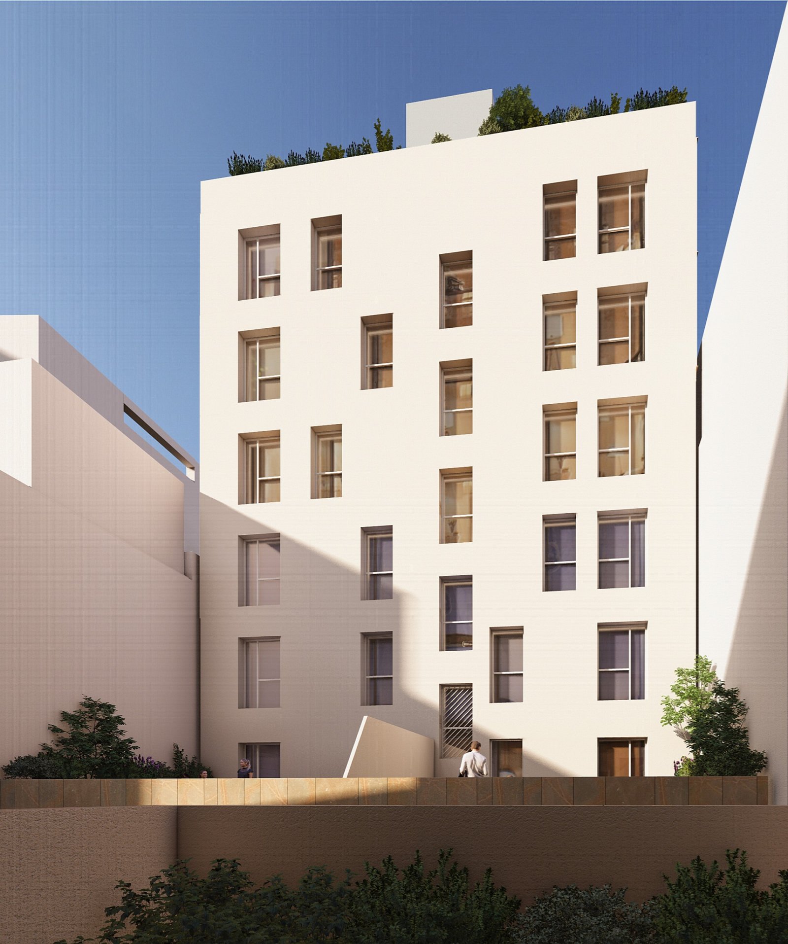 Modernes Apartment mit 1 Schlafzimmer, Terrasse und viel Parkplatz am Objekt