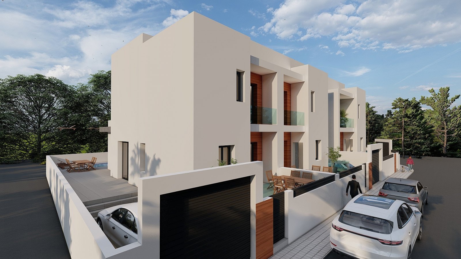 Moderne Villa mit 3 Schlafzimmern, 3 Bädern, privatem Pool und Stellplatz