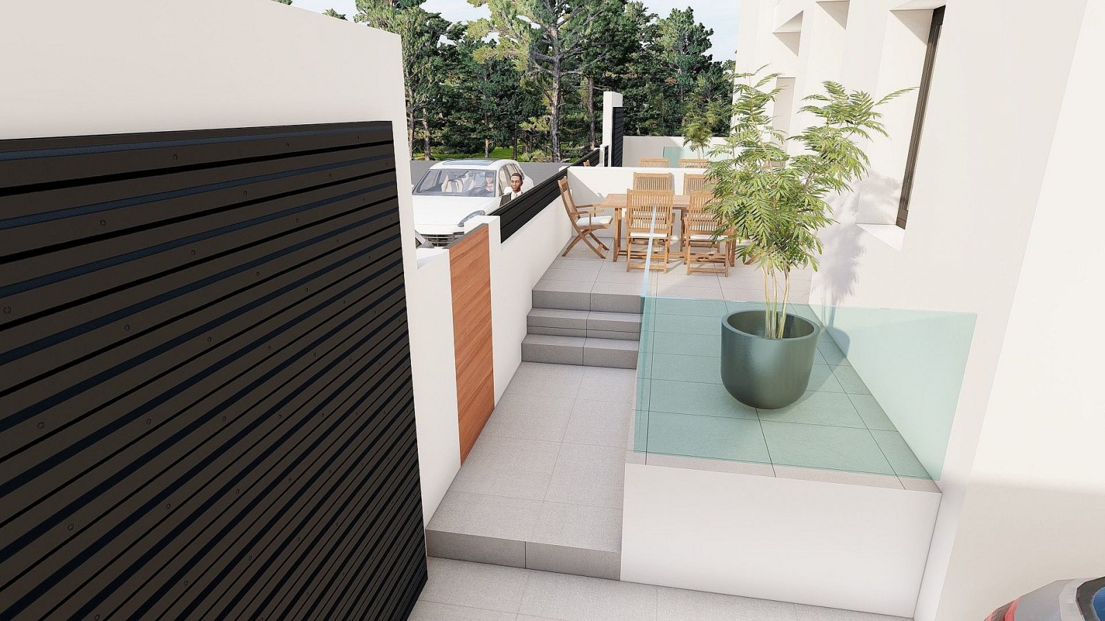 Moderne Villa mit 3 Schlafzimmern, 3 Bädern, privatem Pool und Stellplatz
