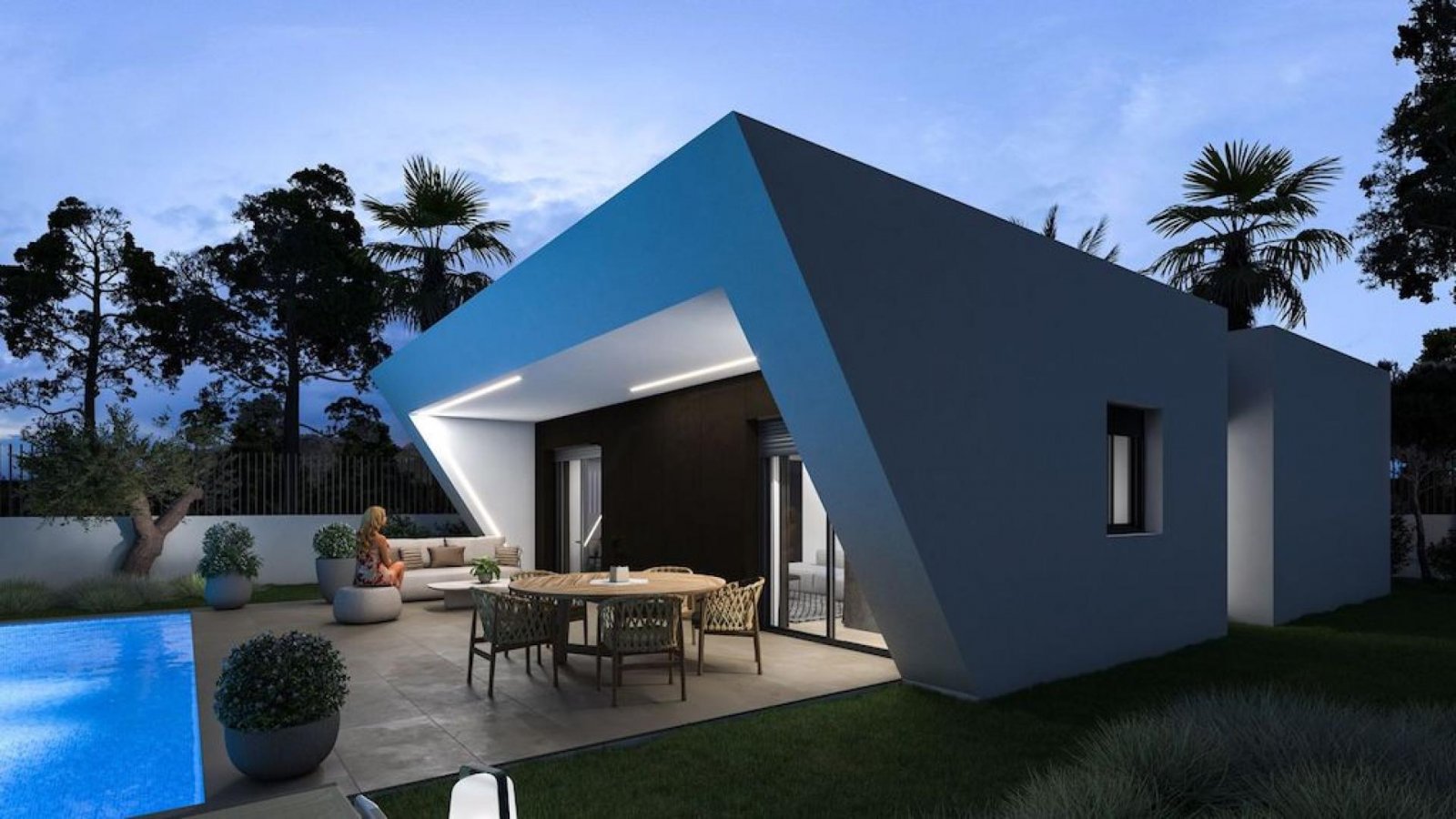 Moderne Villa mit 3 Schlafzimmern & Pooloption