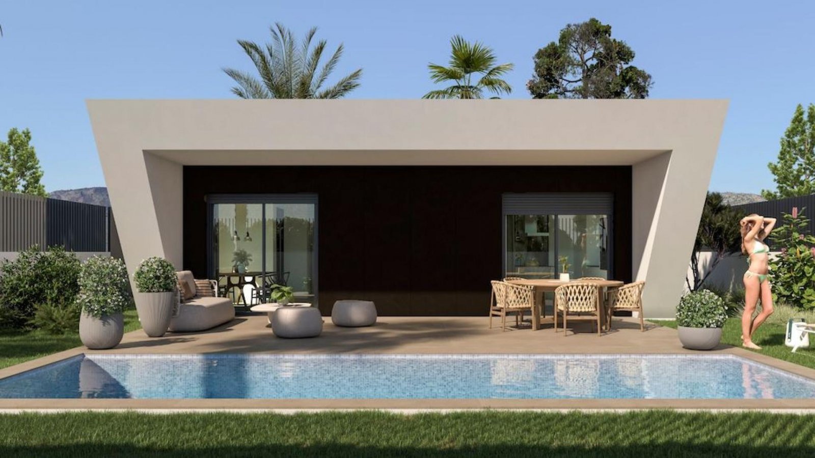 Moderne Villa mit 3 Schlafzimmern & Pooloption