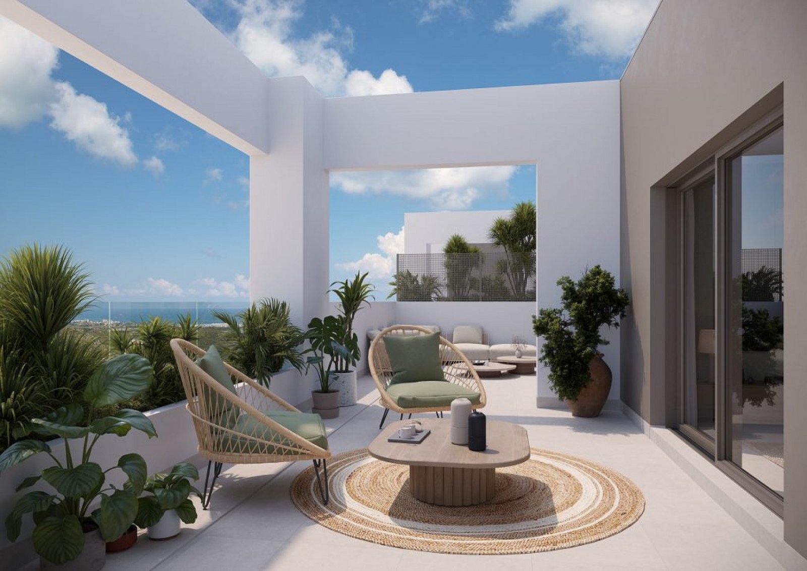 Exklusives 3-Zimmer-Apartment mit Terrasse, Pool & Meerblick