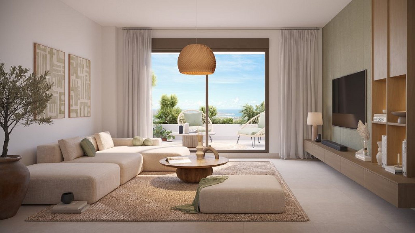Exklusives 3-Zimmer-Apartment mit Terrasse, Pool & Meerblick