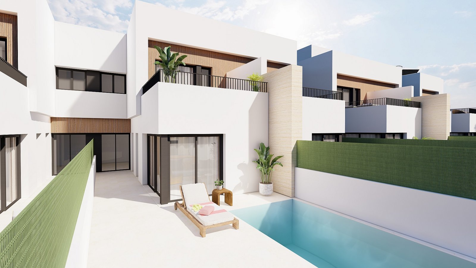 Moderne Reihenvilla mit Pool in Strandnähe – Ihr neues Zuhause in San Blas