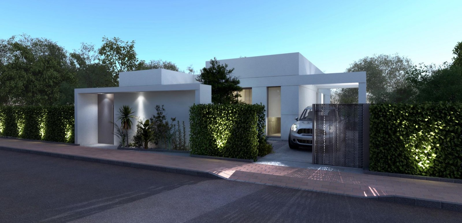 Elegante 4-Zimmer-Villa mit Pool, Garage und minimalistischer Architektur