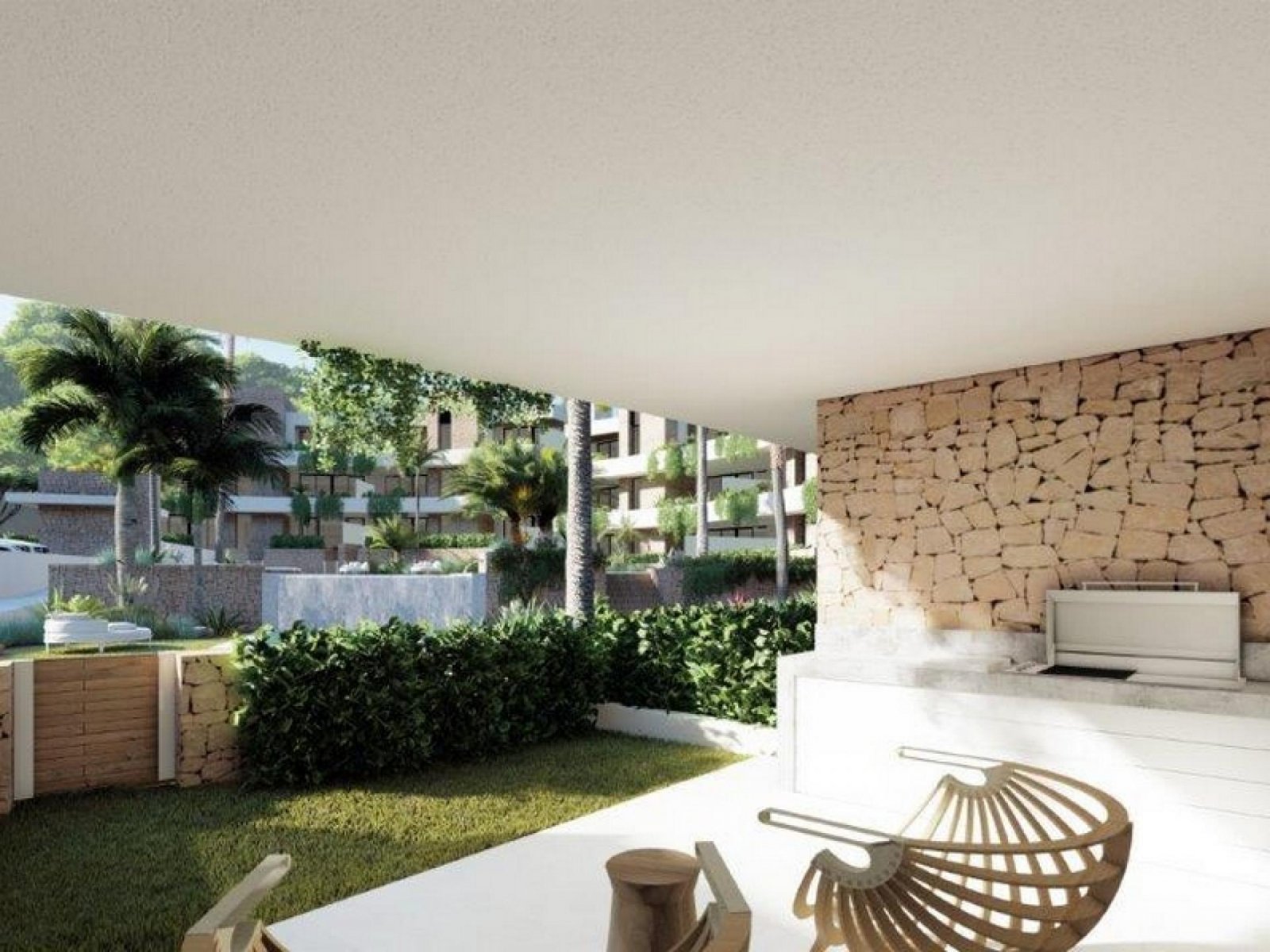 La Manga Del Mar Menor: Moderne Gartenwohnung mit Pool 