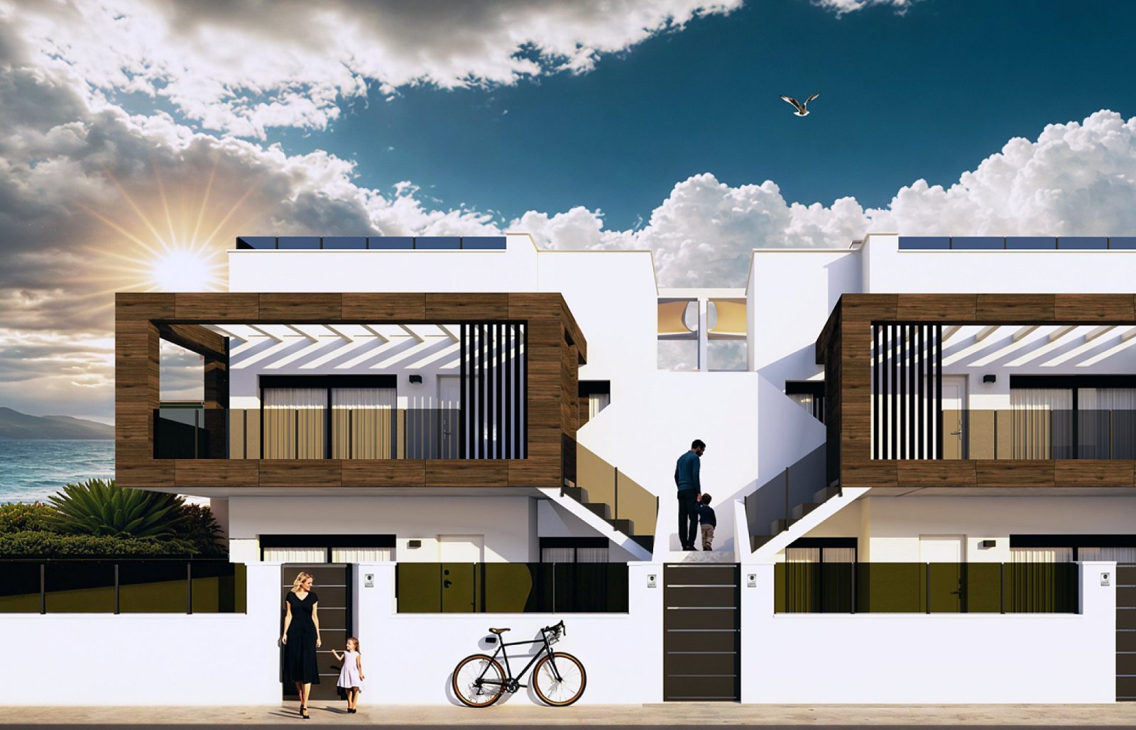 San Pedro Del Pinatar: Lichtdurchflutete Gartenwohnung mit Pool & Parkplatz 