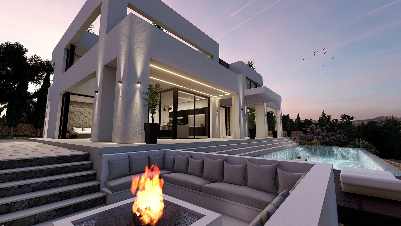 Luxusvilla mit Infinity-Pool und atemberaubendem Meerblick