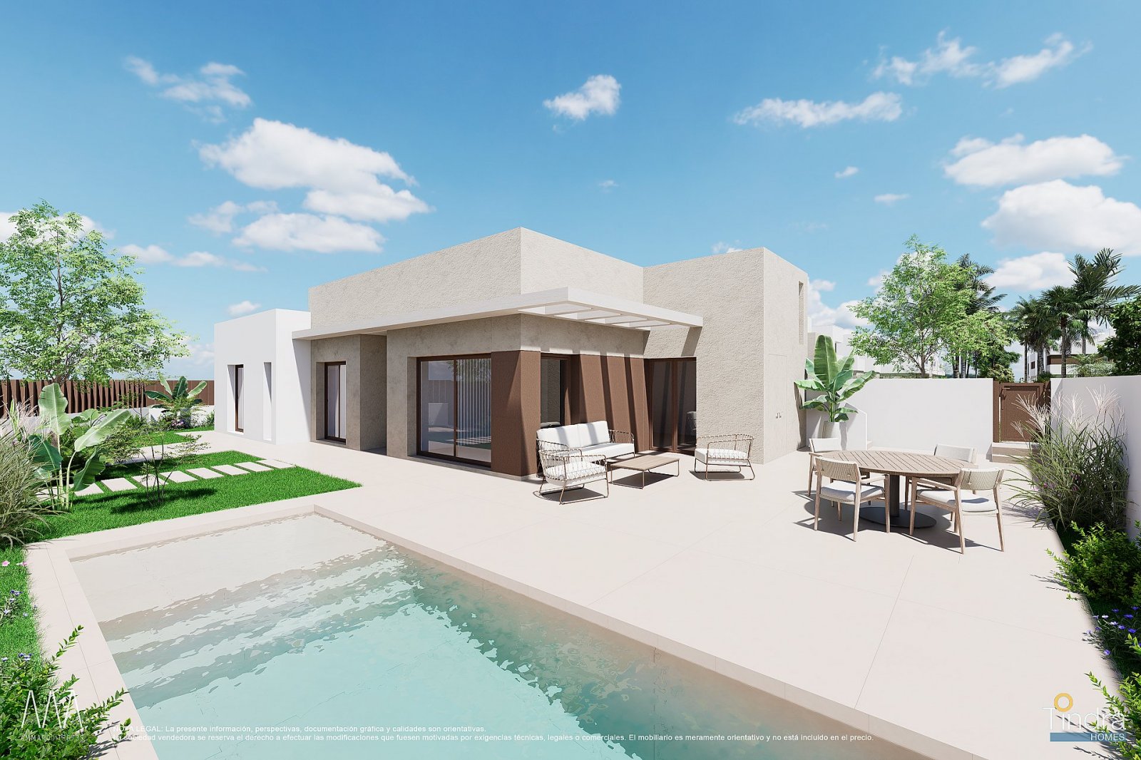 Los Alcazares: Mediterranes Wohnen: Villa mit Privatpool und Garten 