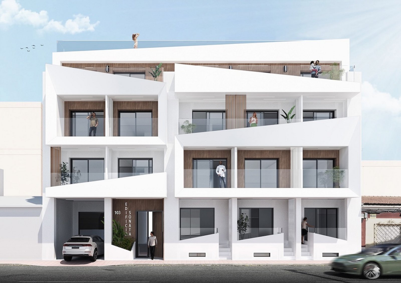 Stilvolles Apartment mit Gemeinschaftspool und Terrasse