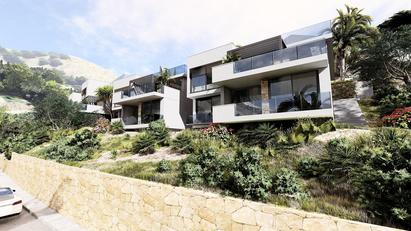 Luxusvillen mit modernem Design und mediterranem Flair