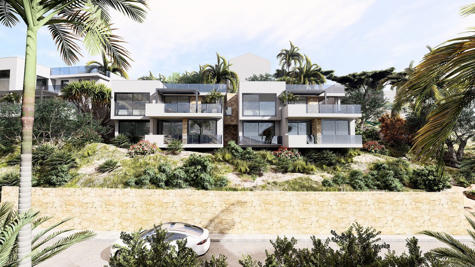 Luxusvillen mit modernem Design und mediterranem Flair