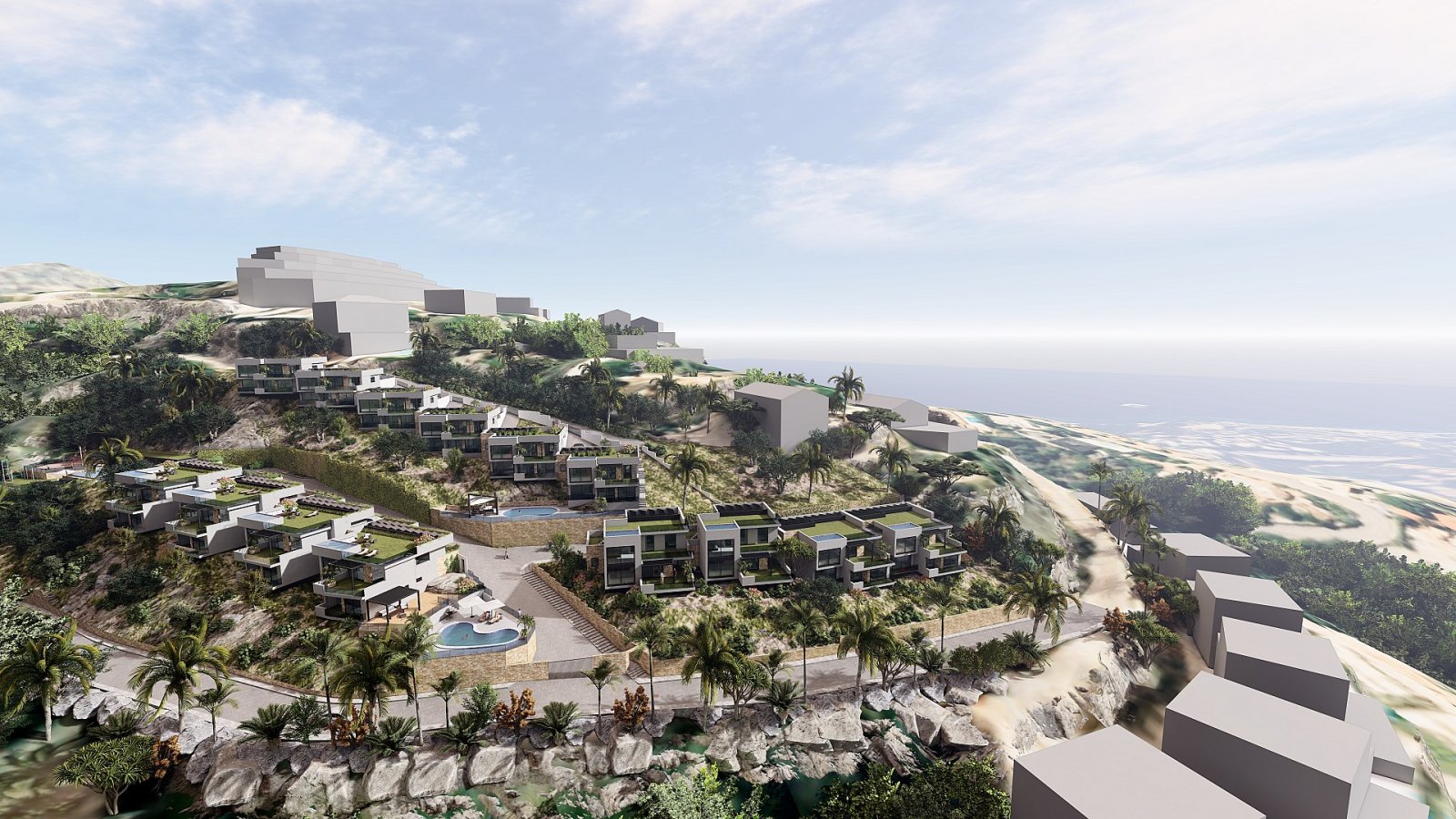 Luxusvillen mit modernem Design und mediterranem Flair