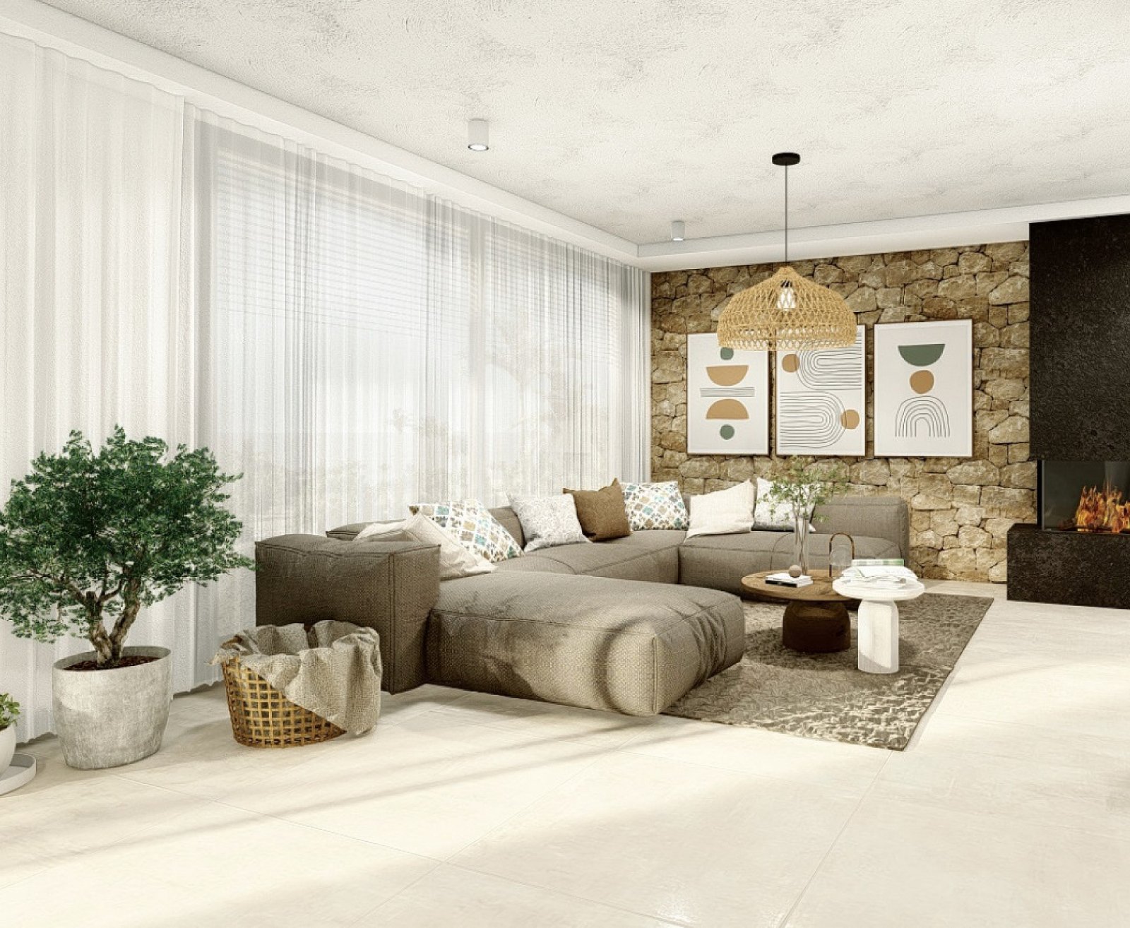 Luxusvillen mit modernem Design und mediterranem Flair