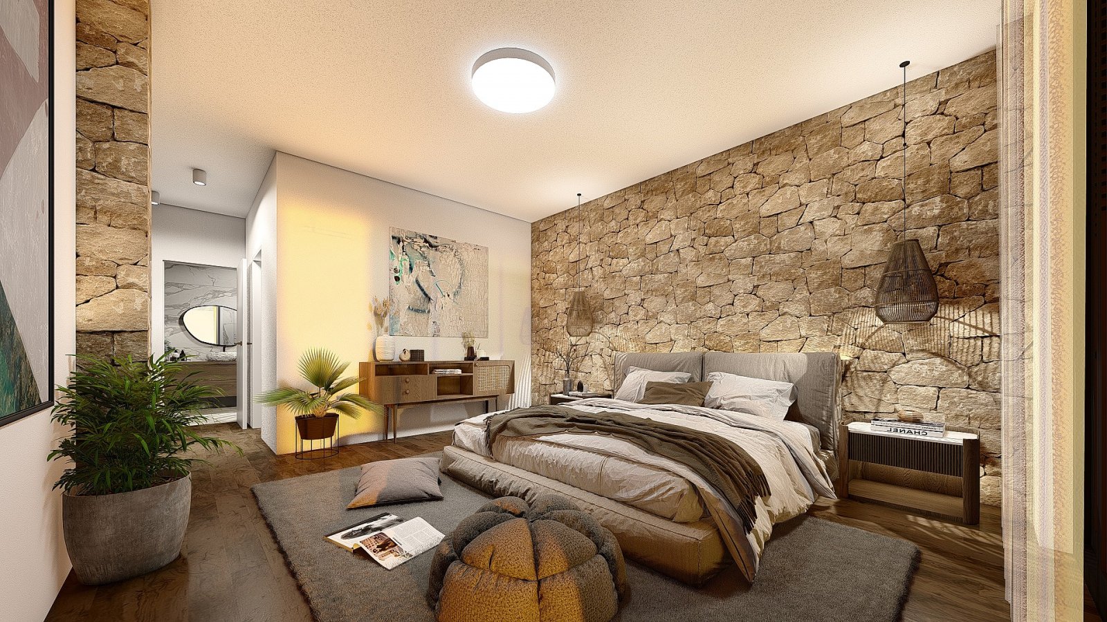 Luxusvillen mit modernem Design und mediterranem Flair