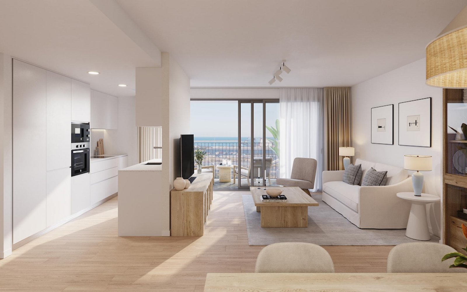 Alicante: Exklusives Apartment mit Terrasse und Meerblick 