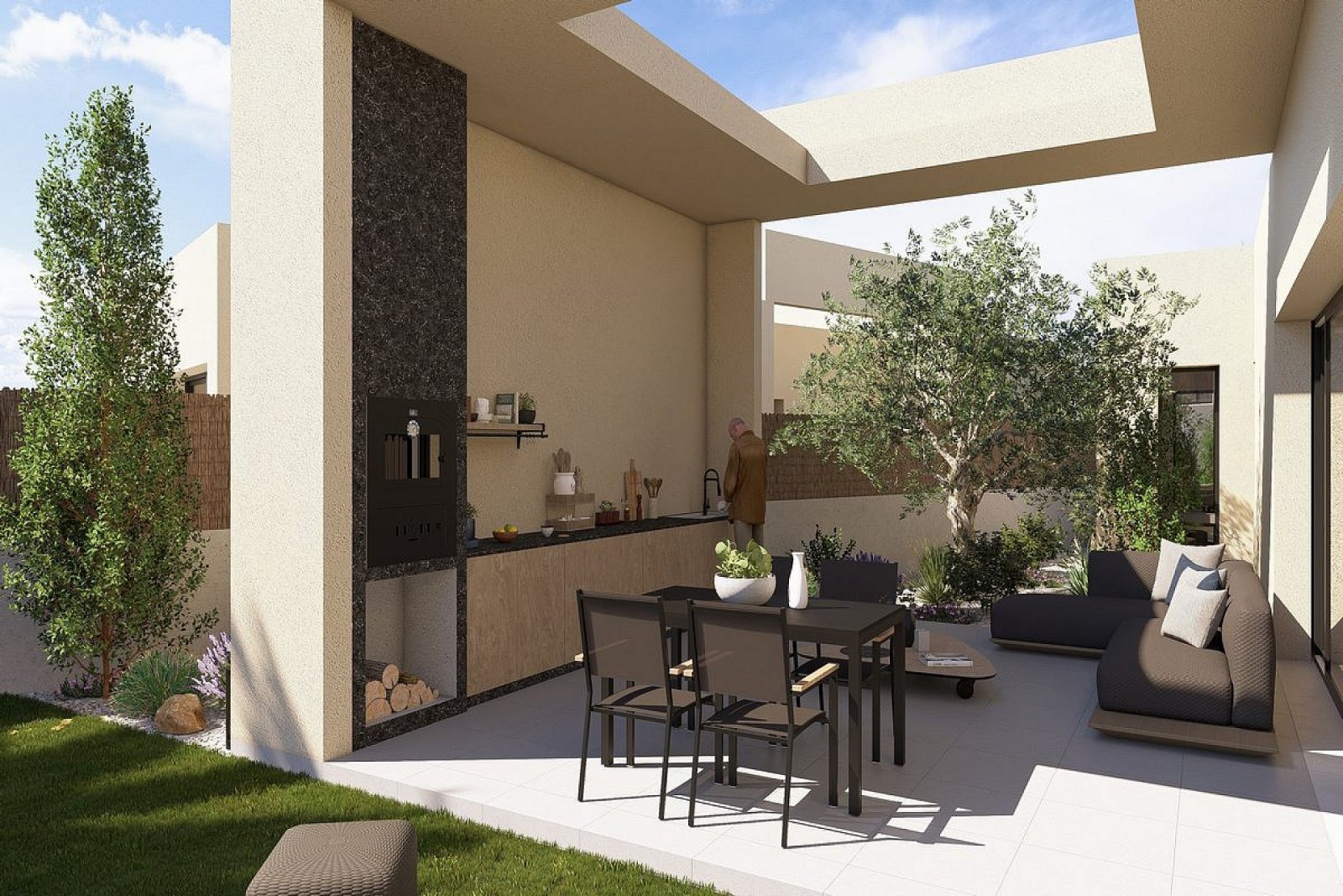 Stilvolle Villa mit privatem Pool und Außenküche