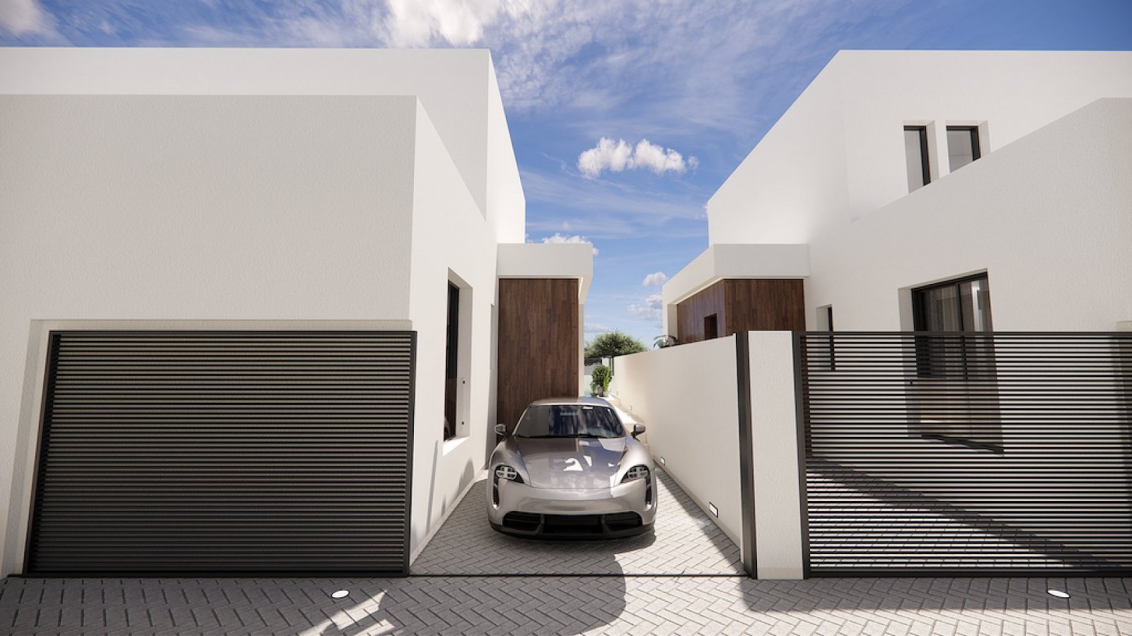 Exklusive Reihenhaus-Villa mit Privatpool