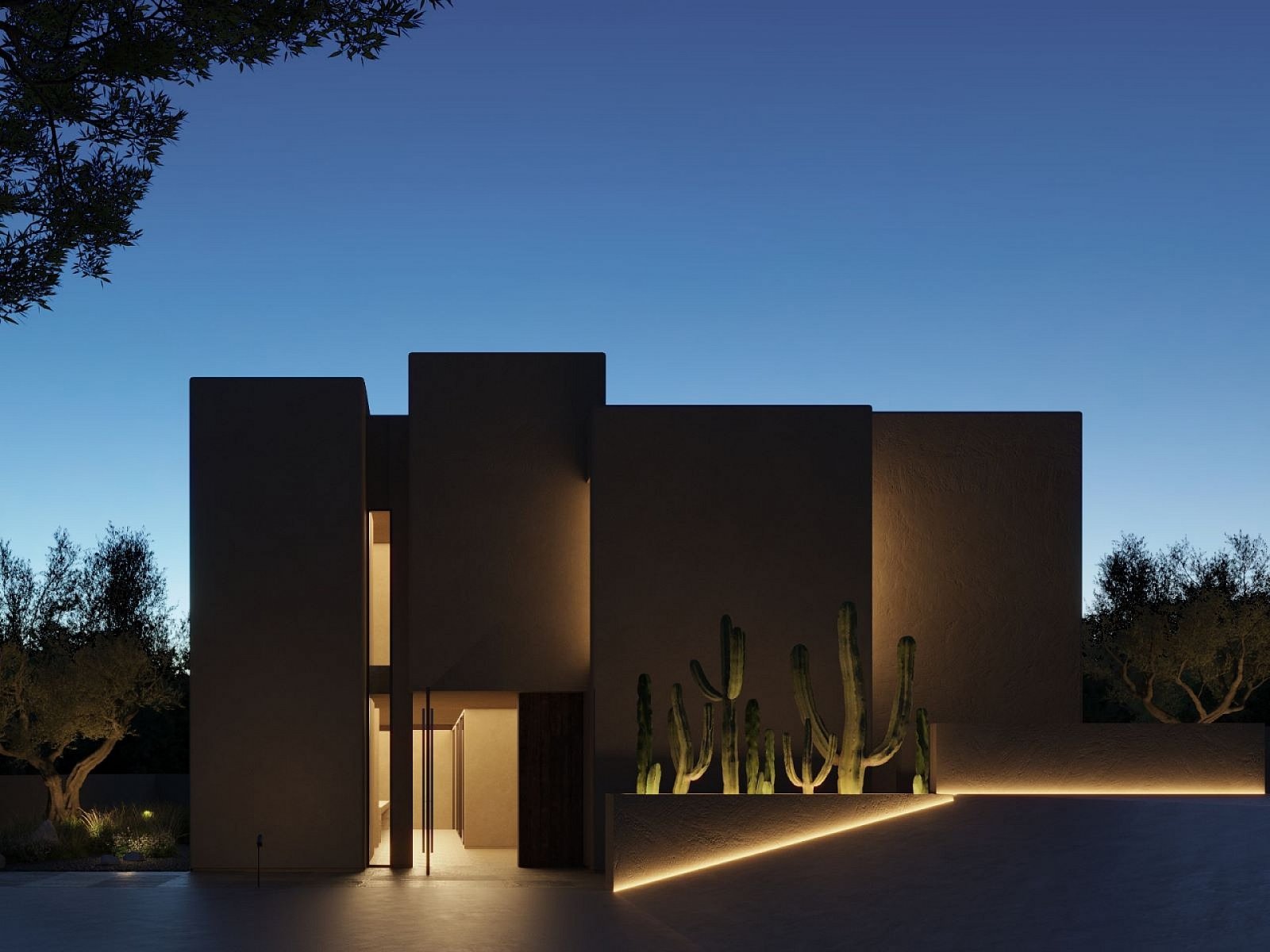 Moderne Designer-Villa mit Panorama-Meerblick und Privatpool