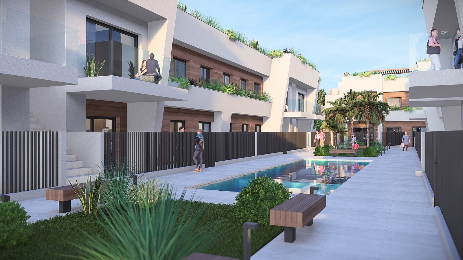 Torre Pacheco: Moderne 2-Zimmer-Apartments mit Solarium und Pool 