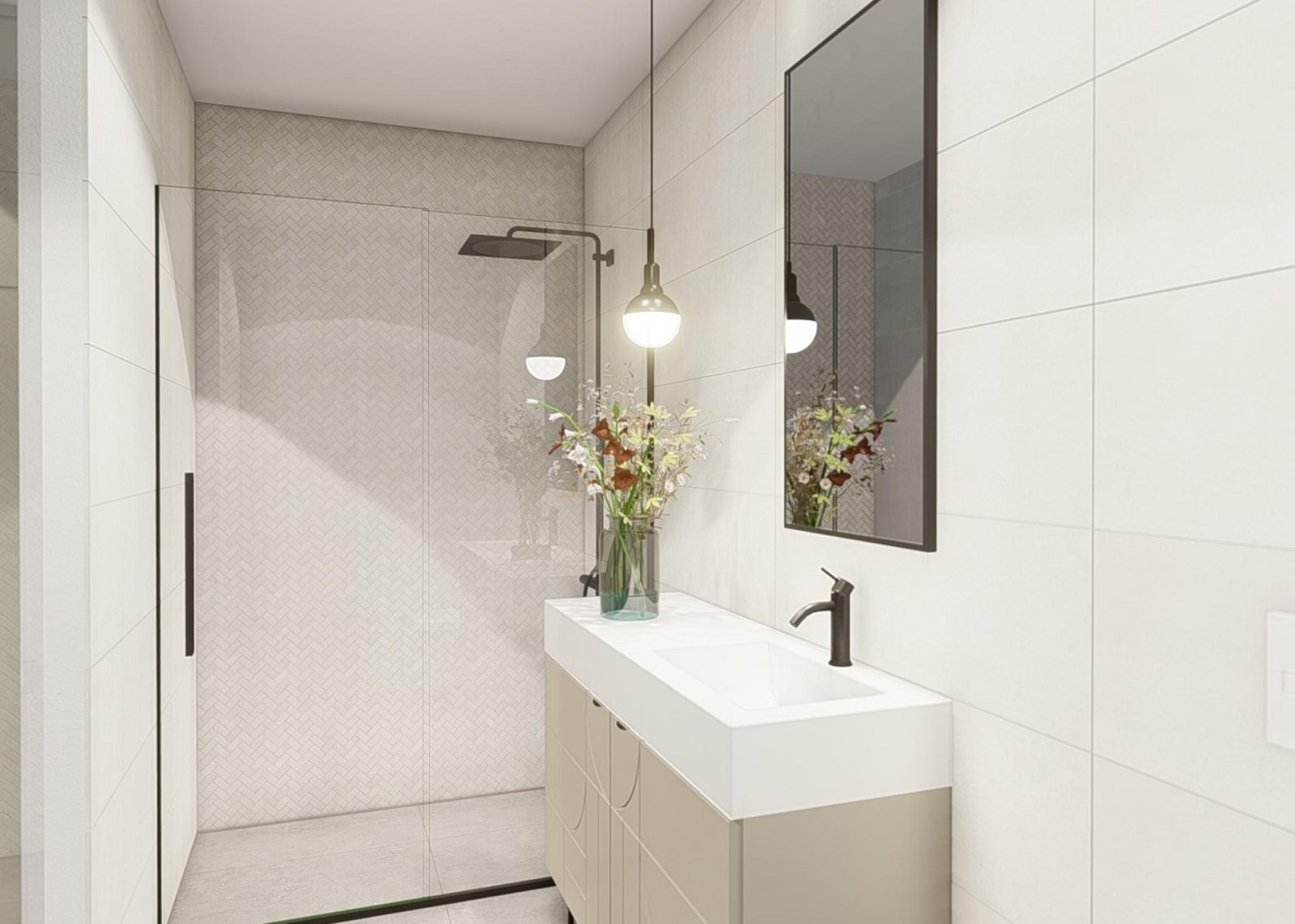 Moderne Villen mit privatem Pool und Solarium