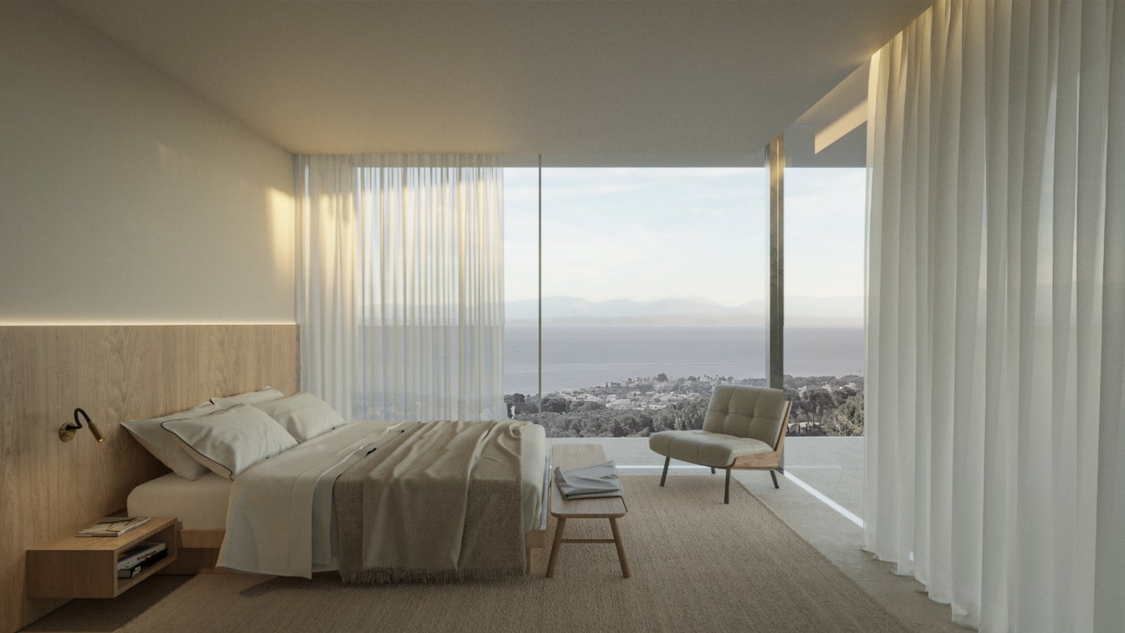 Moderne Luxusvilla mit Panoramablick und Privatsphäre