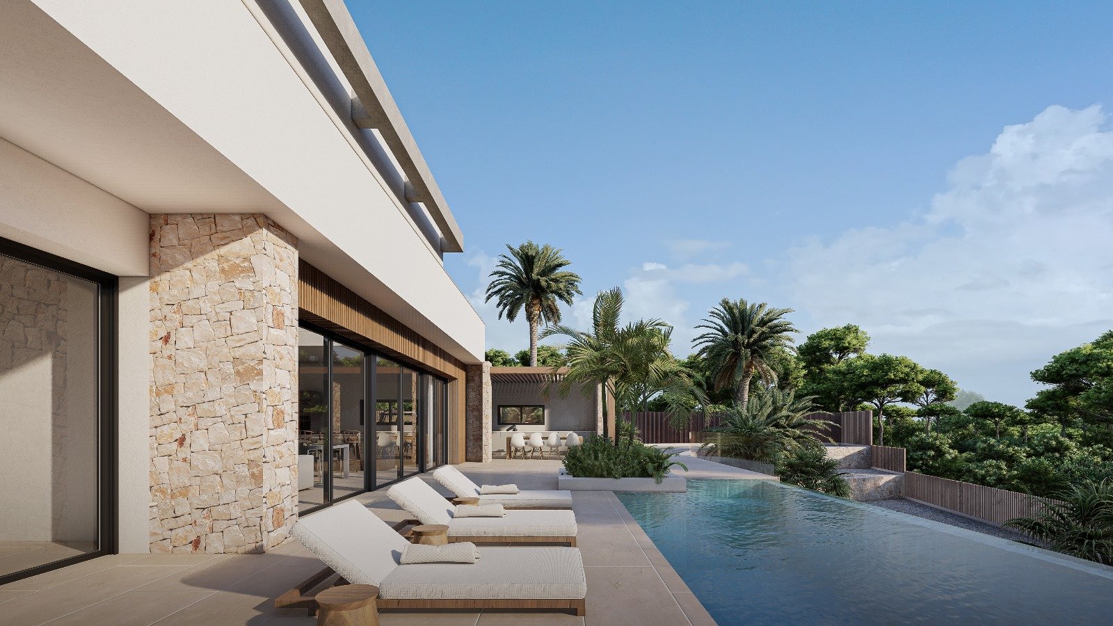 Designvilla mit Nähe zum Meer und Infinity-Pool