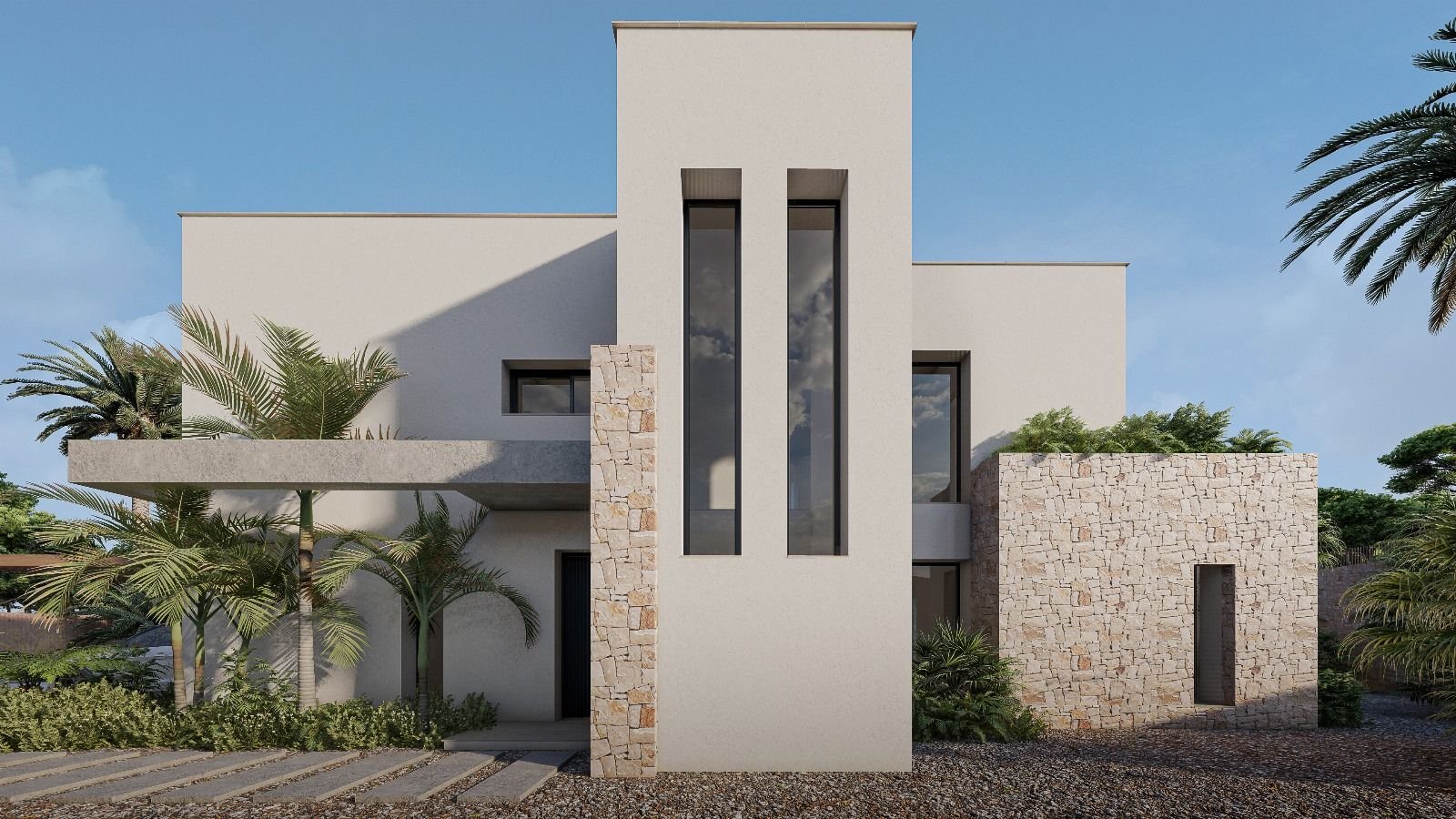 Designvilla mit Nähe zum Meer und Infinity-Pool