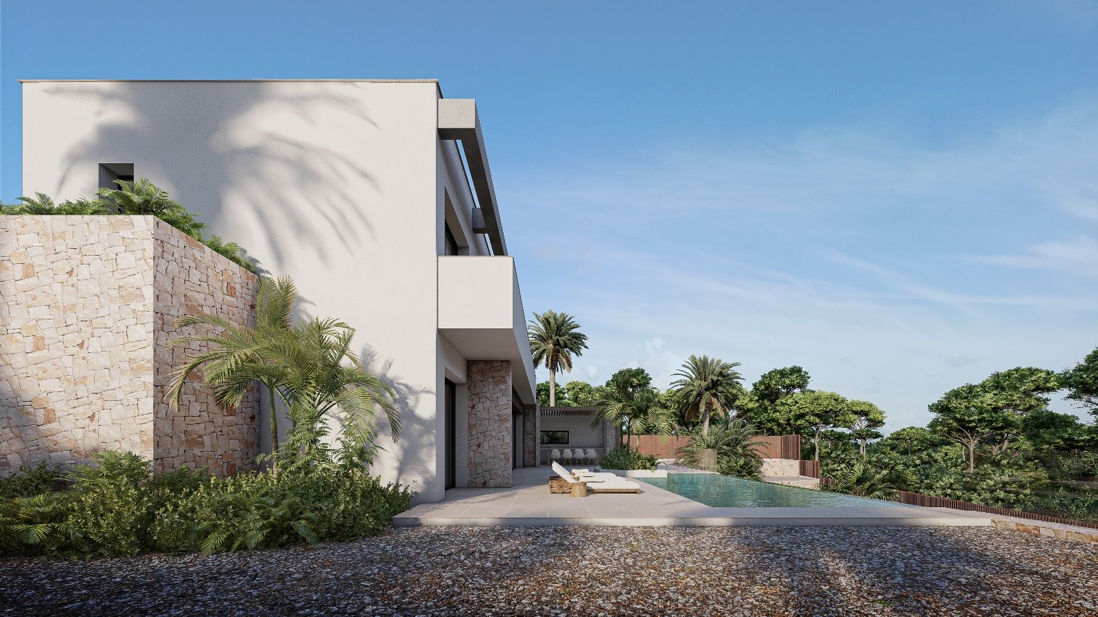 Designvilla mit Nähe zum Meer und Infinity-Pool