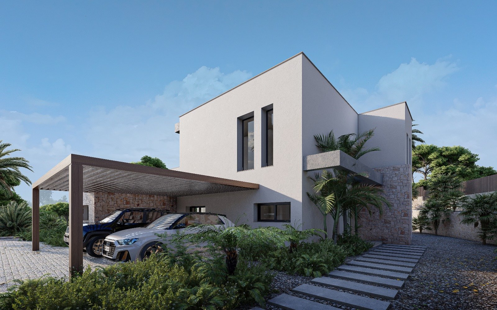 Designvilla mit Nähe zum Meer und Infinity-Pool