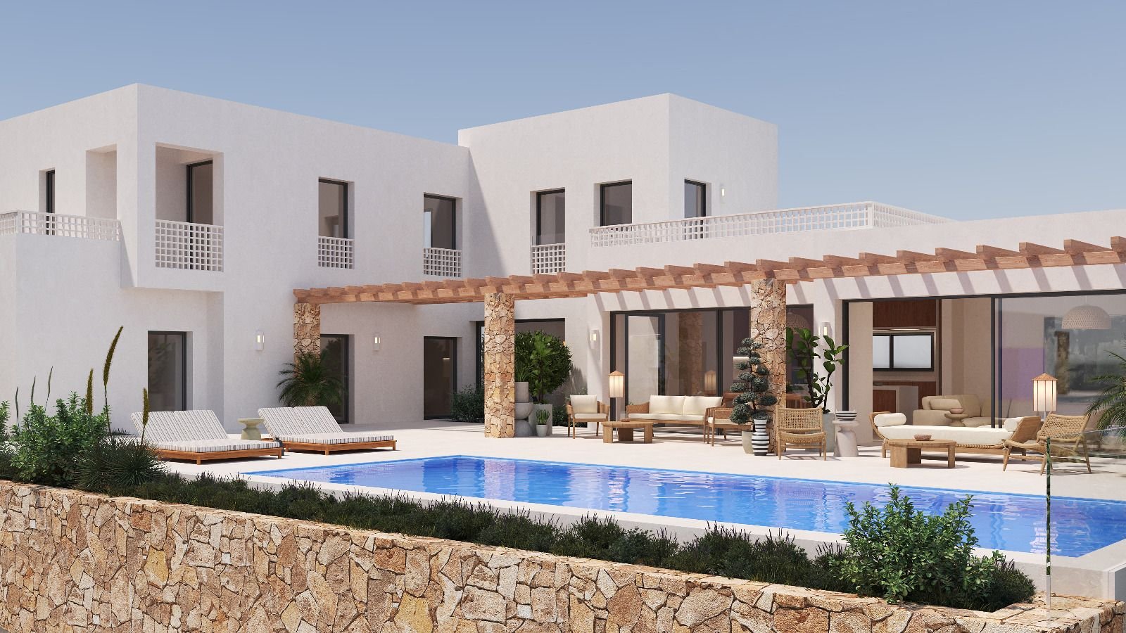 Moraira: Exklusive Designvilla mit Panoramablick und Pool 