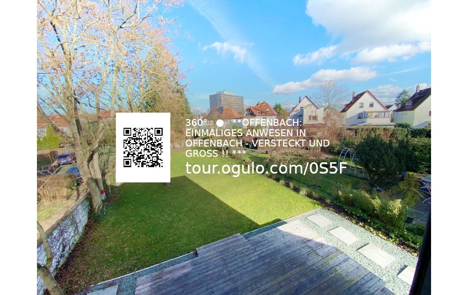Offenbach: **VERKAUFT** OFFENBACH: EINMALIGES KERNSANIERTES EFH MIT 5 ZIMMERN, GROSSEM GARTEN UND STELLPLATZ 