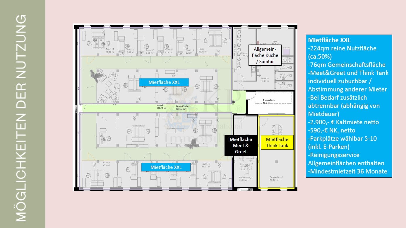 Loft-Büro in Co-Working 10 bis 300qm, Design, außergewöhnlich