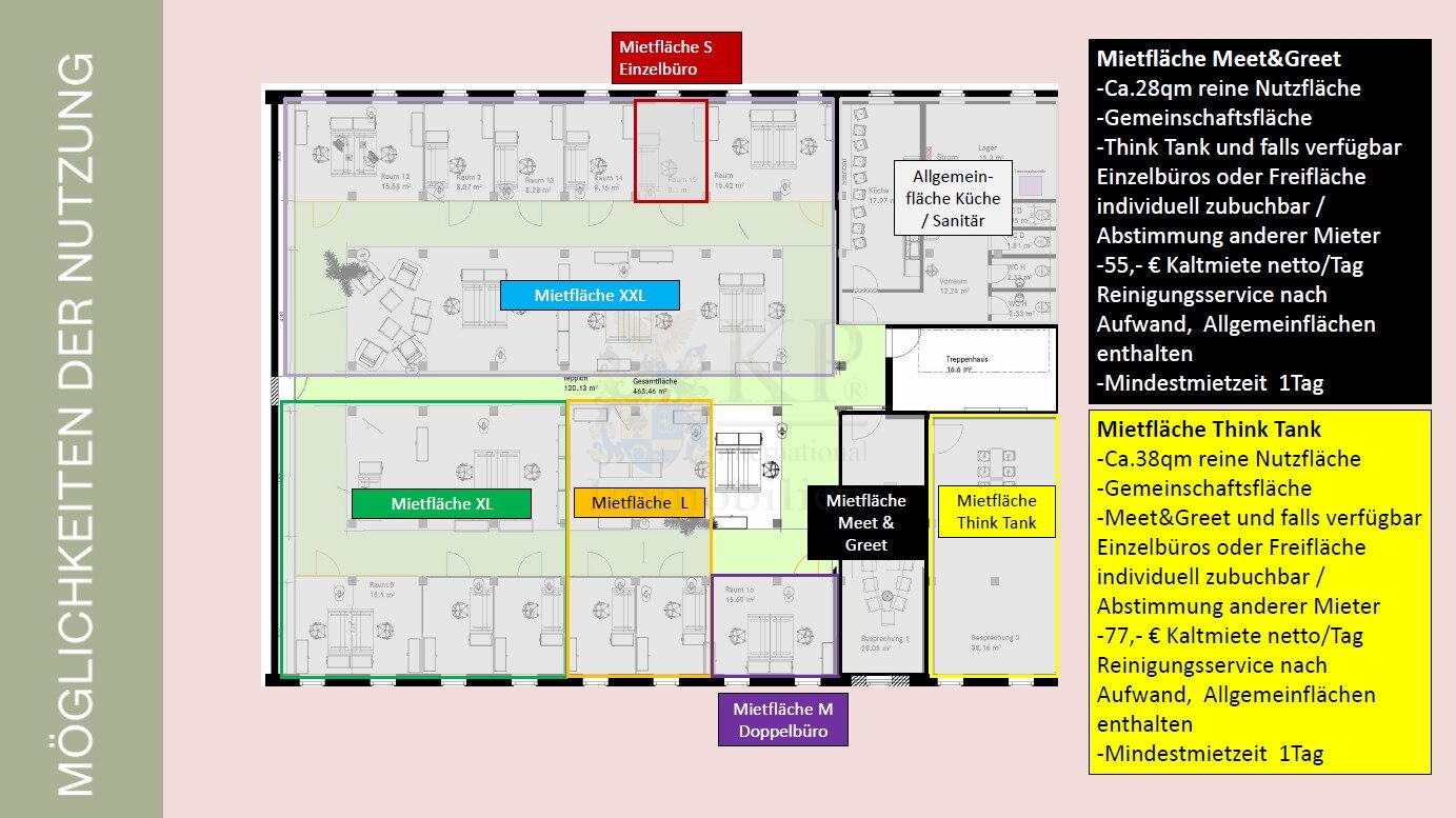 Loft-Büro in Co-Working 10 bis 300qm, Design, außergewöhnlich