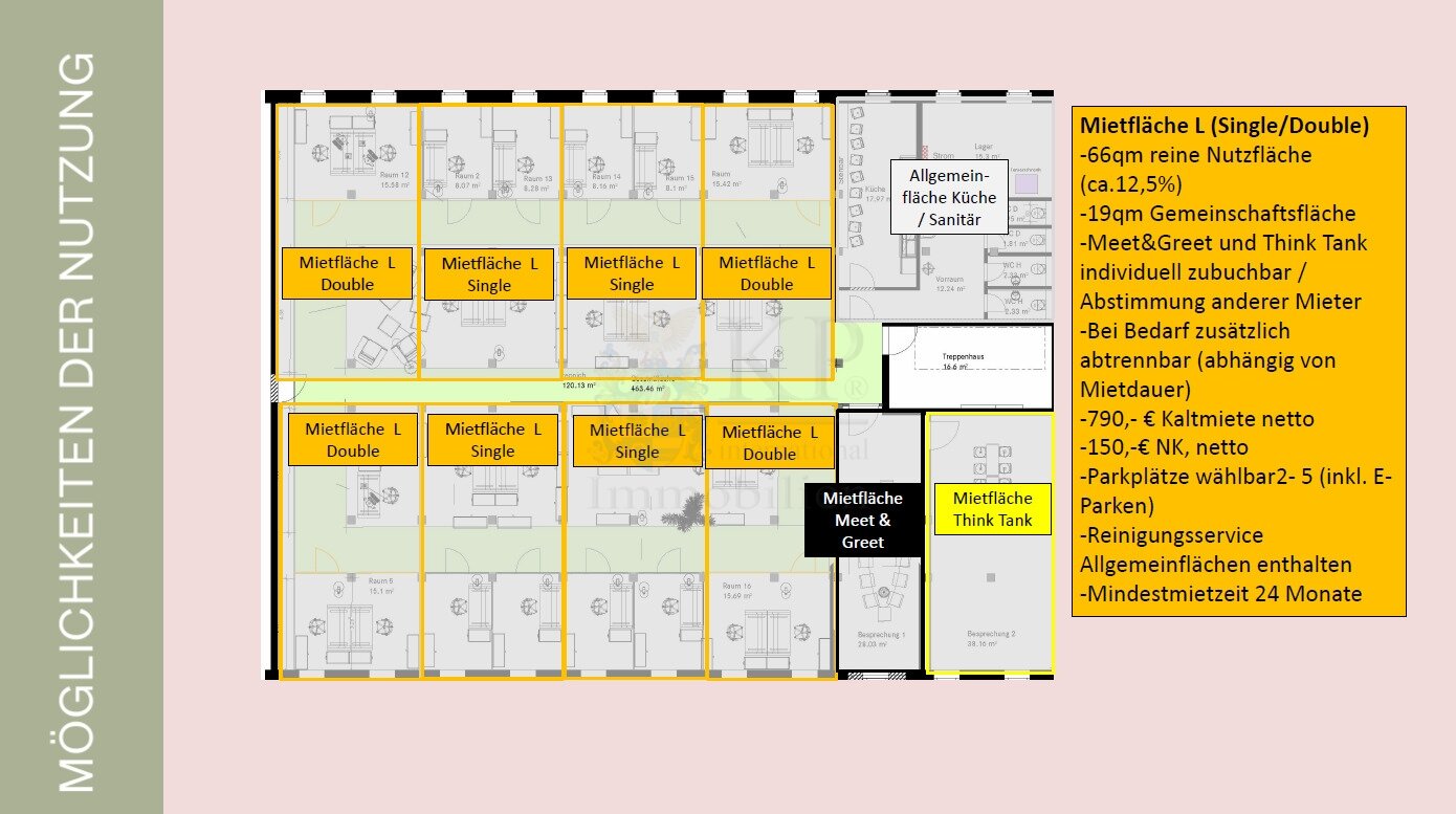 Loft-Büro in Co-Working 10 bis 300qm, Design, außergewöhnlich