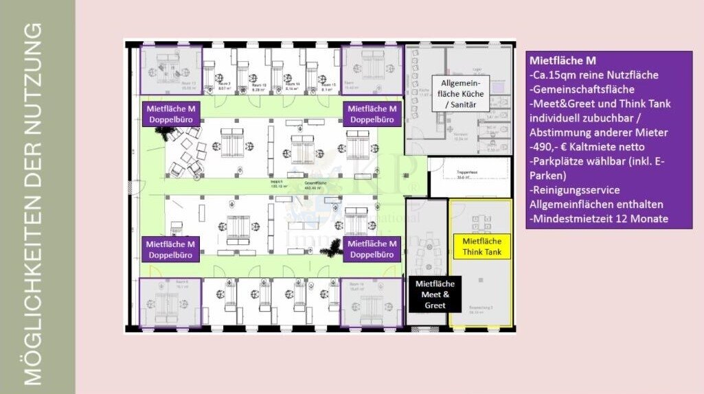 Loft-Büro in Co-Working 10 bis 300qm, Design, außergewöhnlich