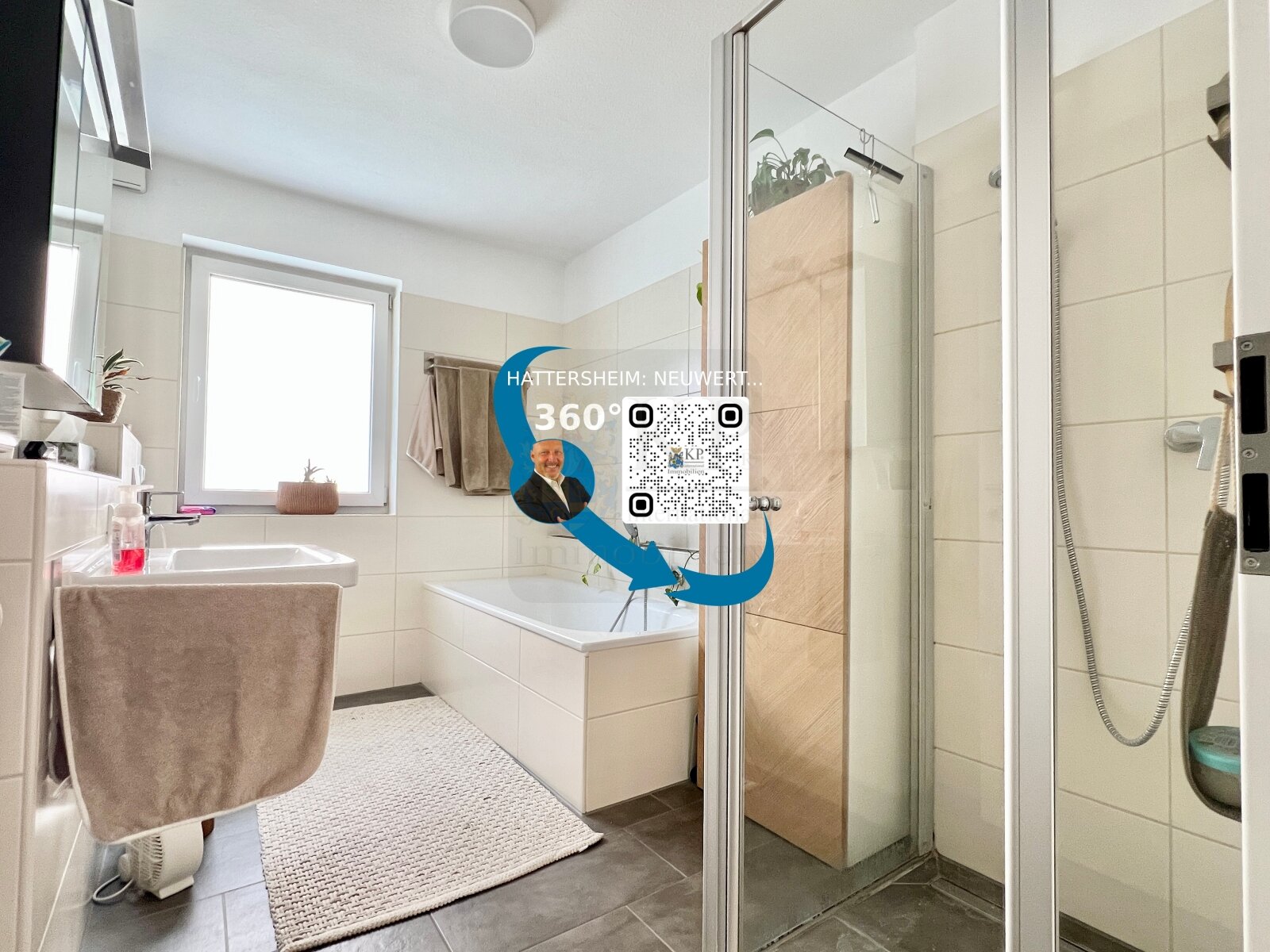 ** Nice and bright 3-room-apartment with balcony and underground parking space in Hattersheim **