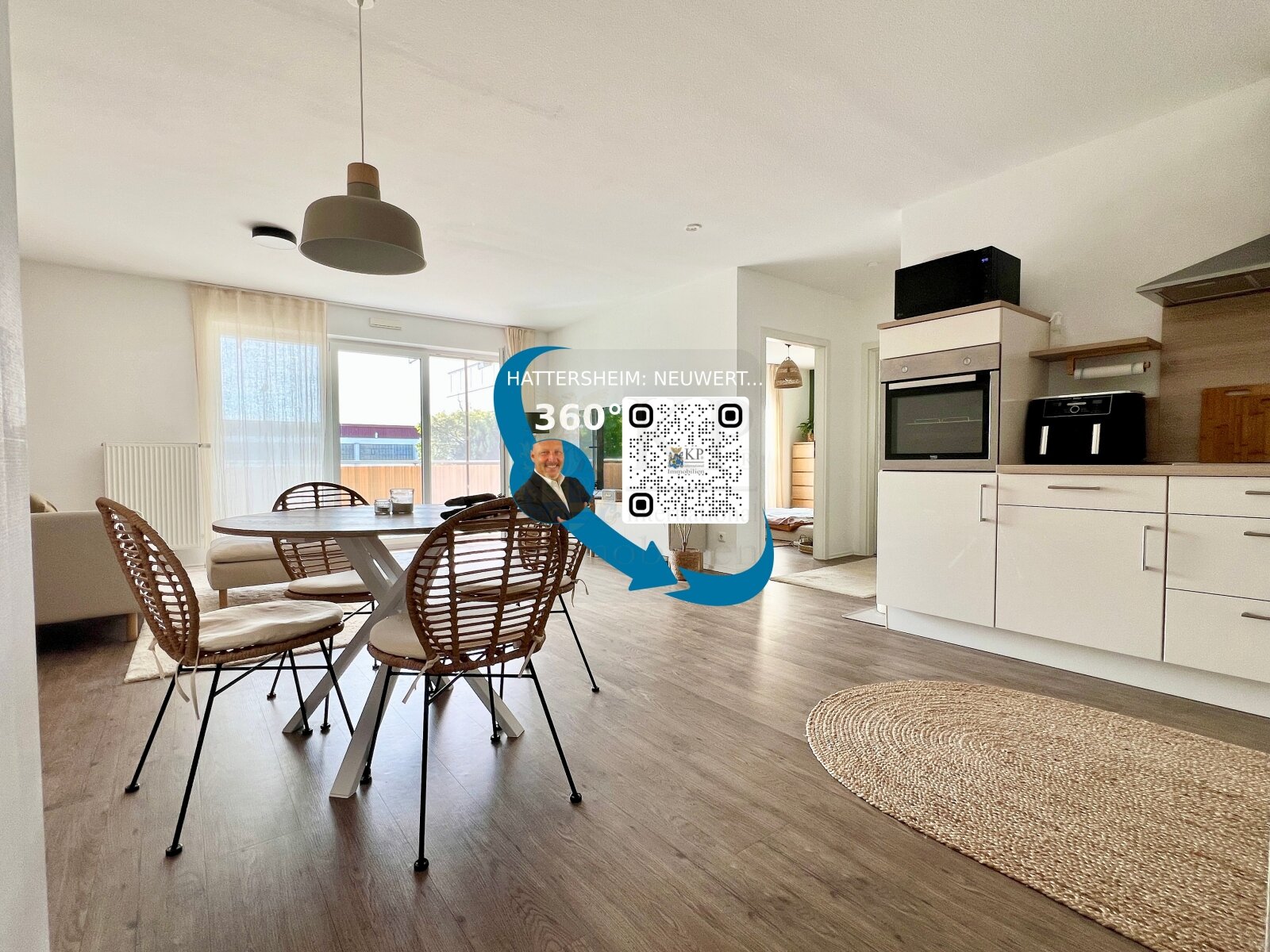 ** Nice and bright 3-room-apartment with balcony and underground parking space in Hattersheim **