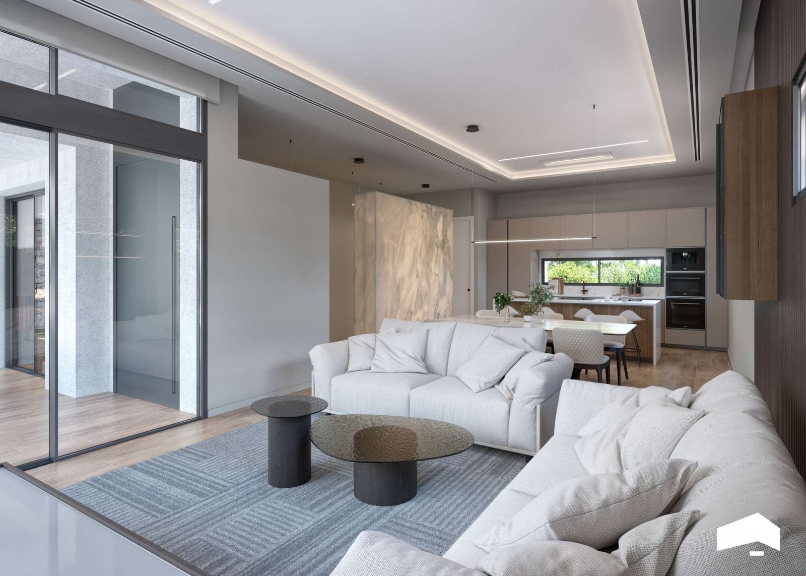 Schöne ebenerdige Villa mit großem Keller