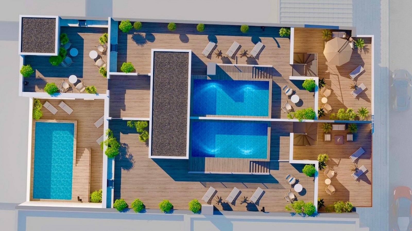 <p>Apartment with terrace provided with 3 Bedrooms and 3 Bathrooms, communal swimming pool and optional parking place. </p><p>Discover these exclus...