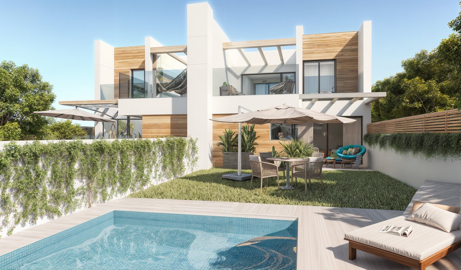 <p>Terraced villa provided with 3 Bedrooms and 3 Bathrooms, optional swimming pool and parking space on own plot. </p><p>Discover these beautiful m...