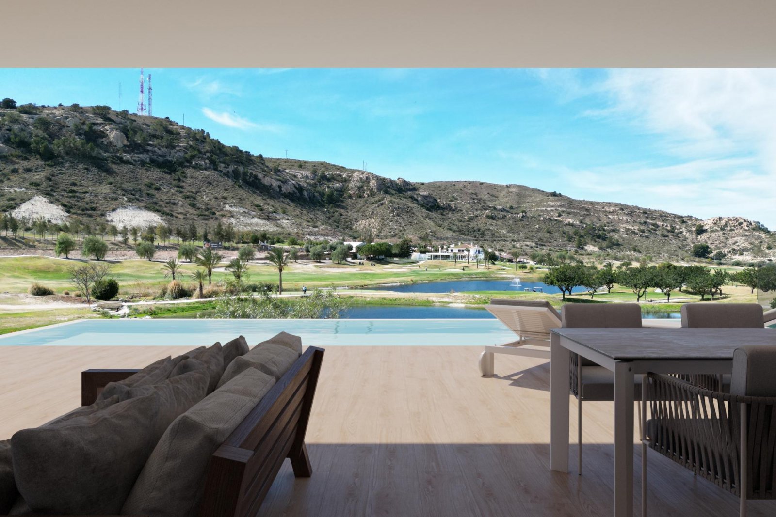 <p>Villa provided with 4 Bedrooms and 3 Bathrooms, private swimming pool and private garage. </p><p>Luxury villa on golf domain, only 15 minutes fr...