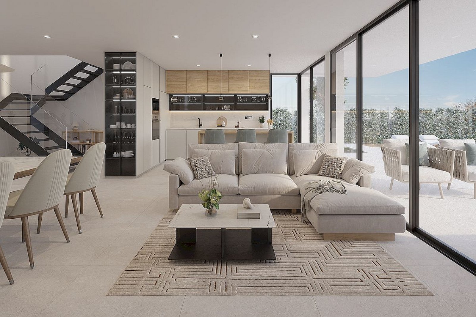 <p>Villa provided with 3 Bedrooms and 2 Bathrooms, private swimming pool and private garage for 2 cars. </p><p>Luxury new build homes on the front ...