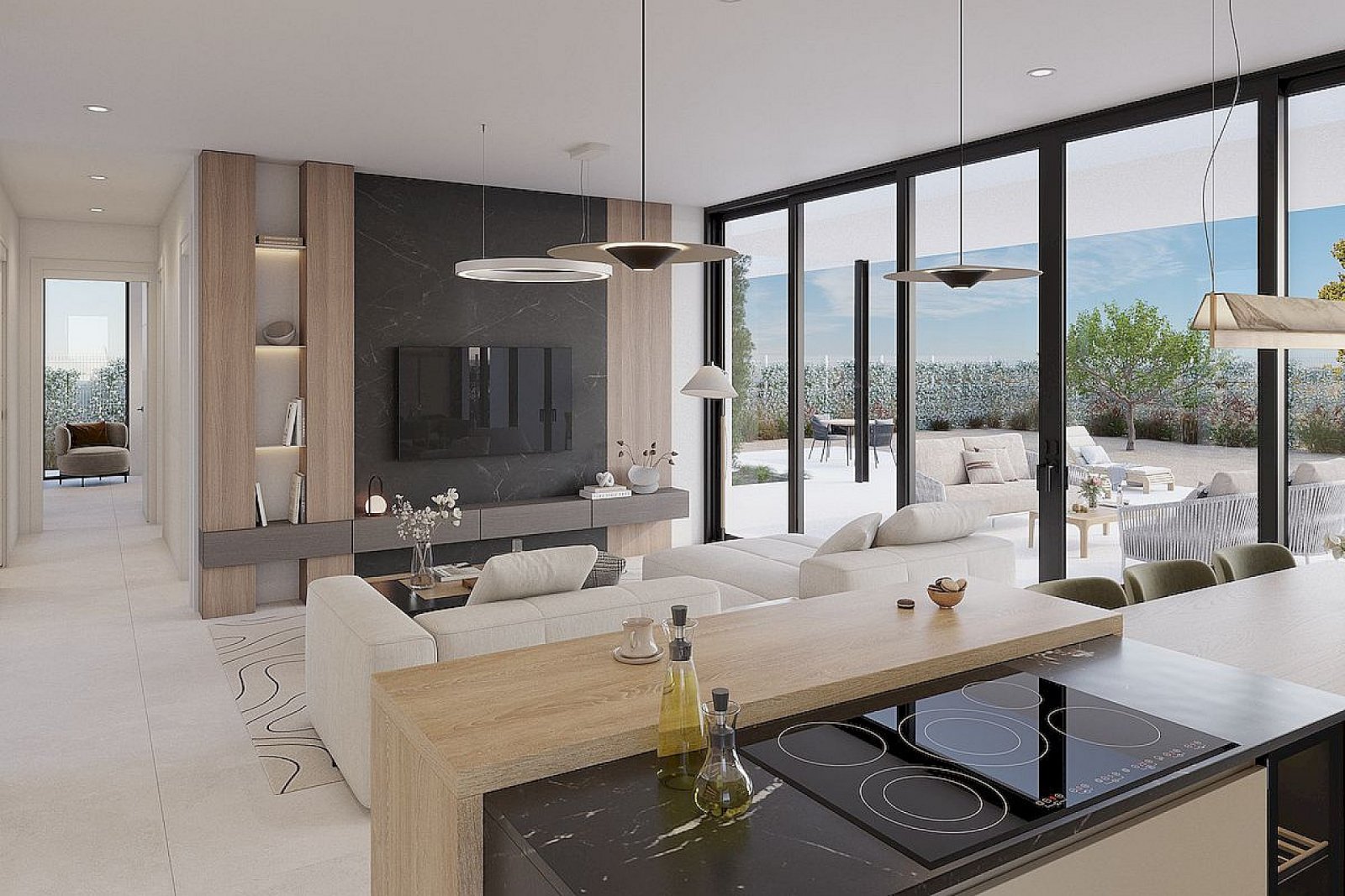 <p>Villa provided with 3 Bedrooms and 2 Bathrooms, private swimming pool and private garage for 2 cars. </p><p>Luxury new build homes on the front ...